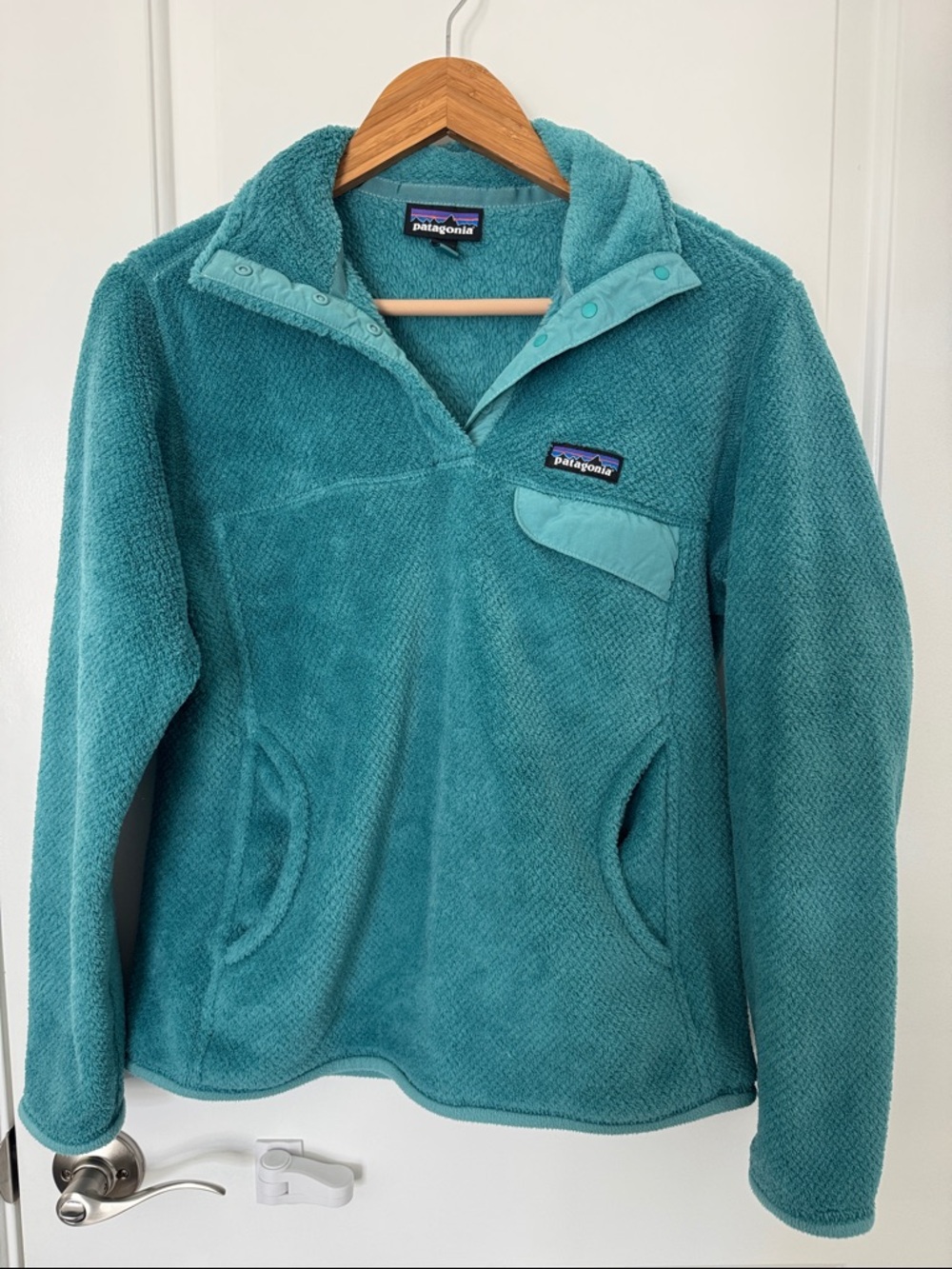 Patagonia Re-Tool Snap-T Pullover Fleece Teal Women’s